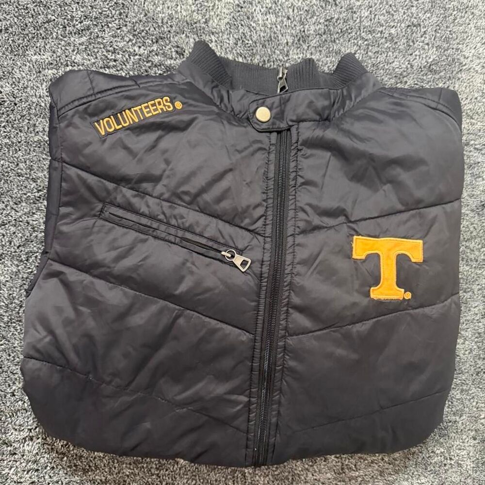 Tennessee Volunteers Black puffer jacket college sports warm size medium